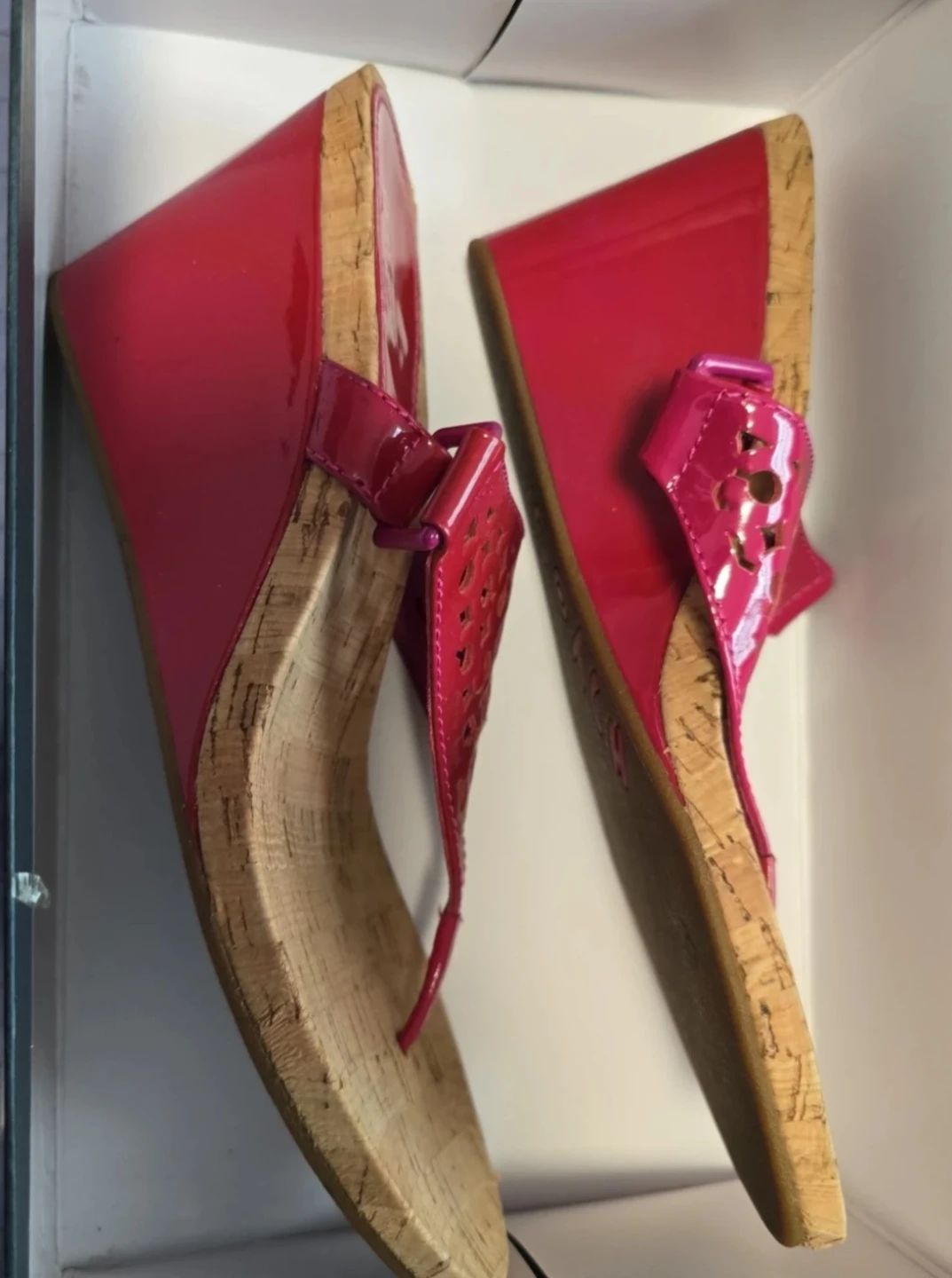 Coach Pink Wedge Sandals 10B - photo 2
