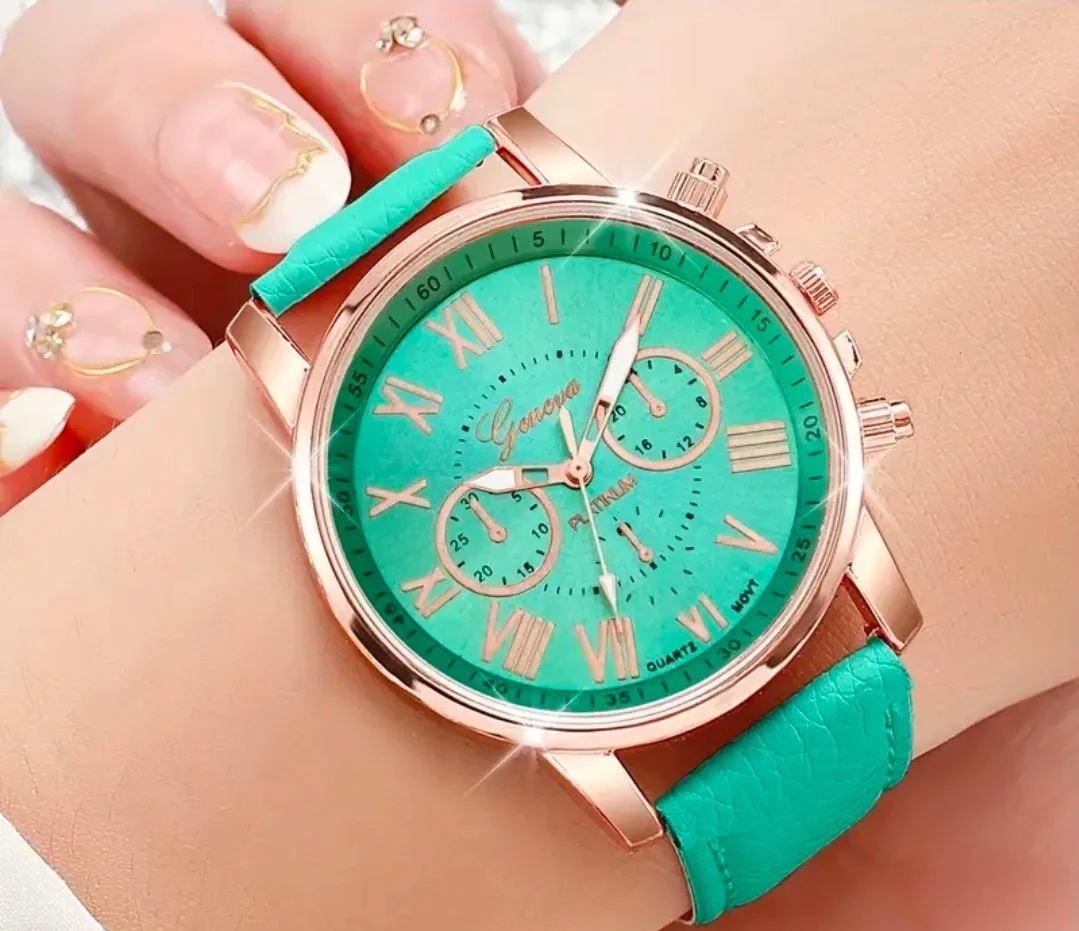 Geneva Platinum Quartz Watch image indicator(4)