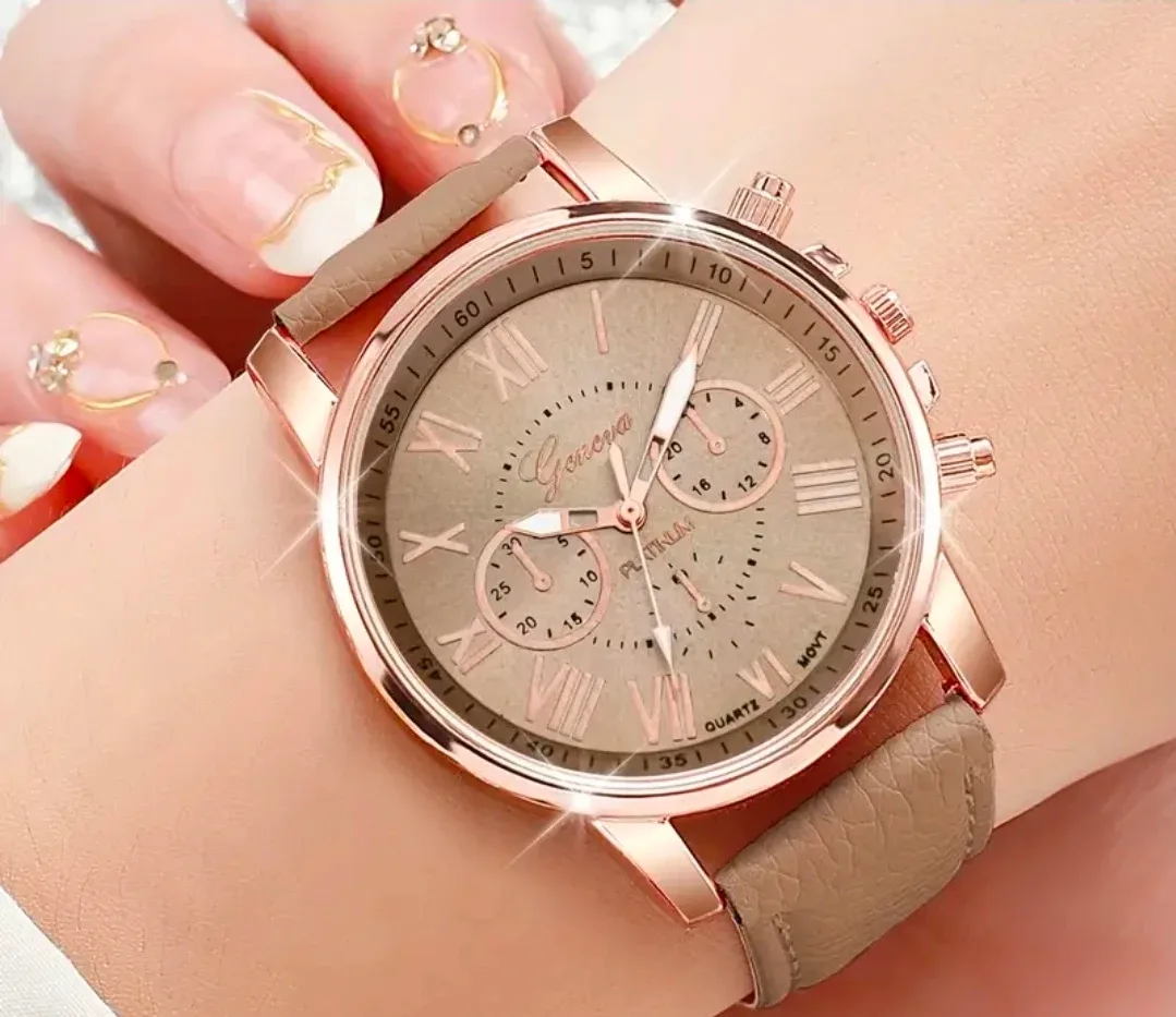 Geneva Platinum Quartz Watch image indicator(6)