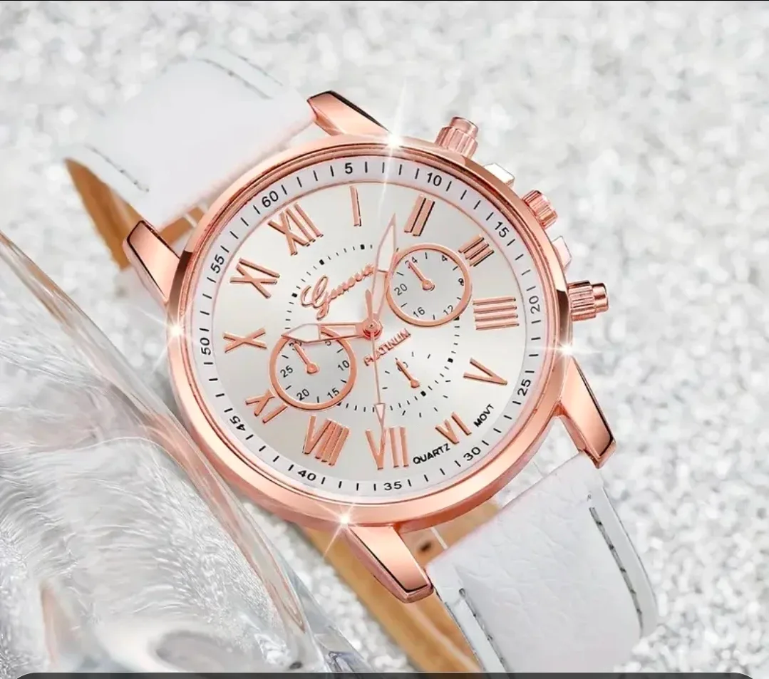 Geneva Platinum Quartz Watch image indicator(8)