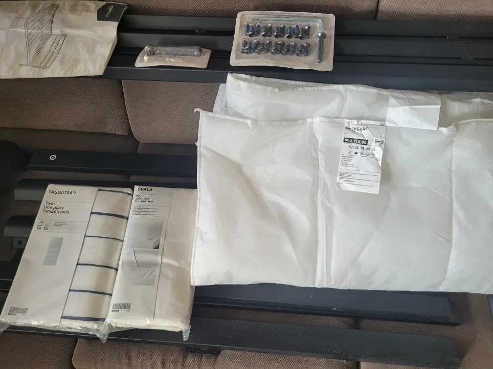 IKEA Twin Bed Frame & Bedding Set image indicator(2)