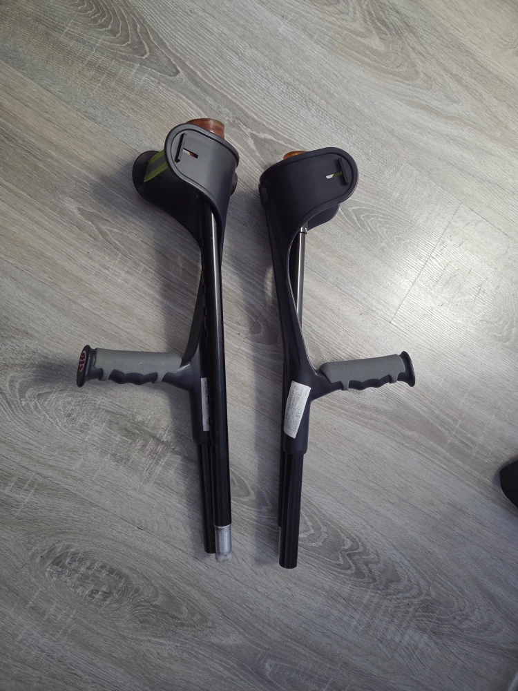 Double Adjustable Folding Crutches Forearm for Adults 