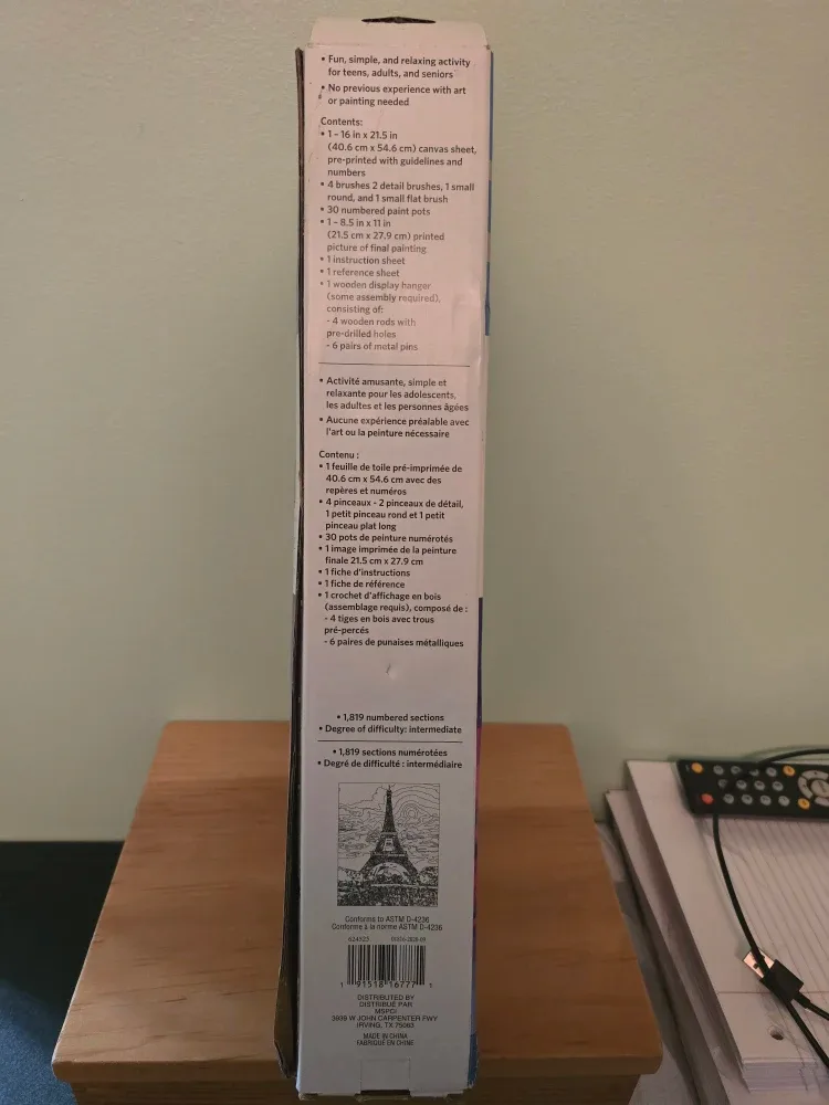 Artist's Loft Paint-by-Number Kit - Eiffel Tower image indicator(2)