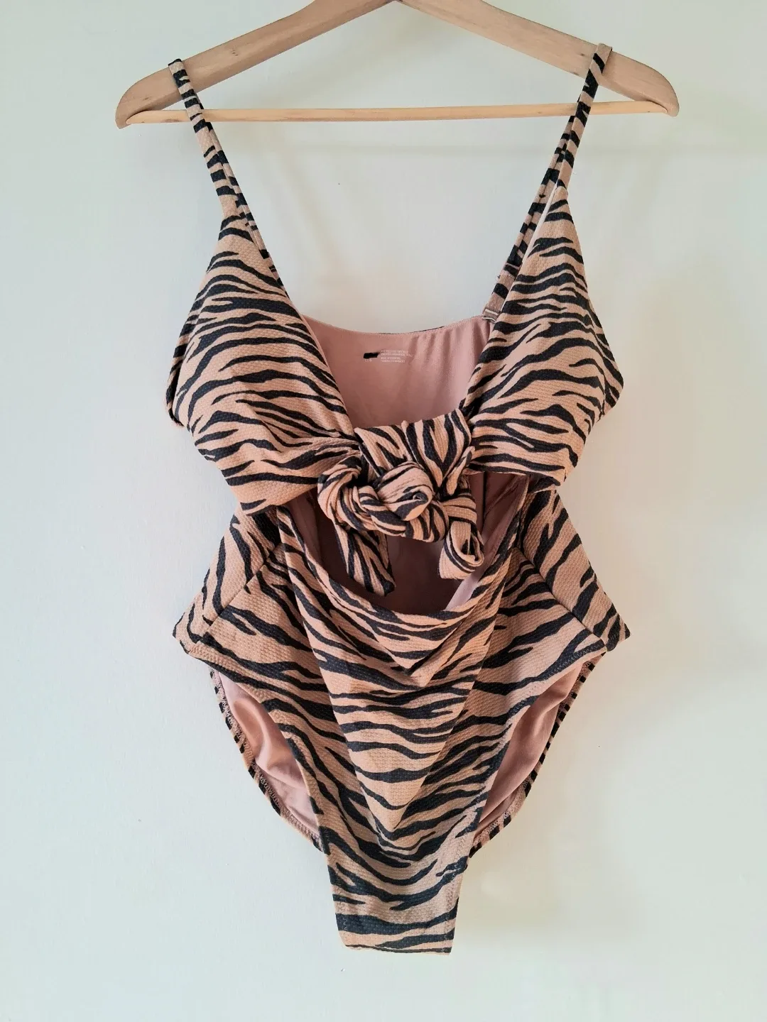 Long Rope Tie Swimming Suit Women Sz L image indicator(2)