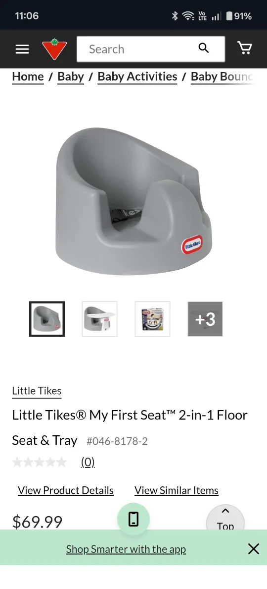 Little Tikes My First Seat 2-in-1 Floor Seat & Tray image indicator(3)