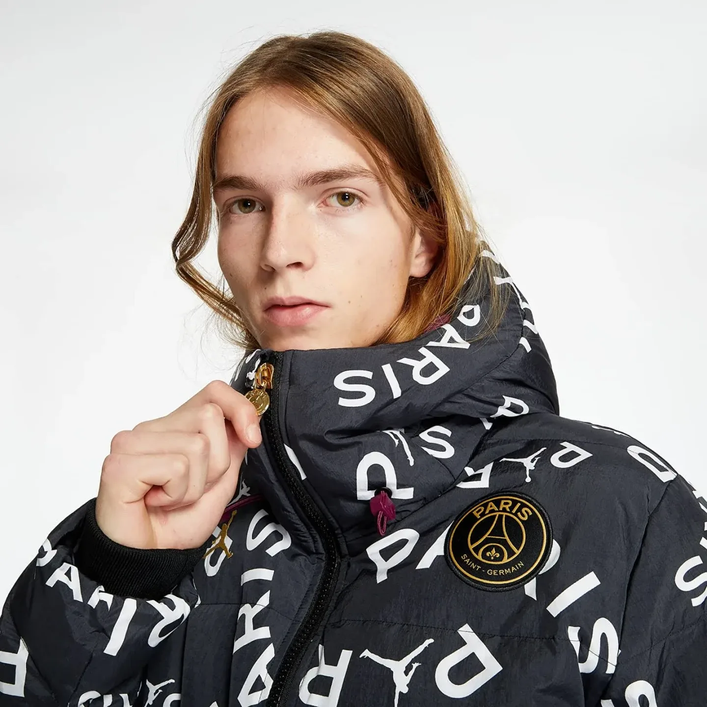 Nike Jordan x PSG Puffer Jacket Black image indicator(2)