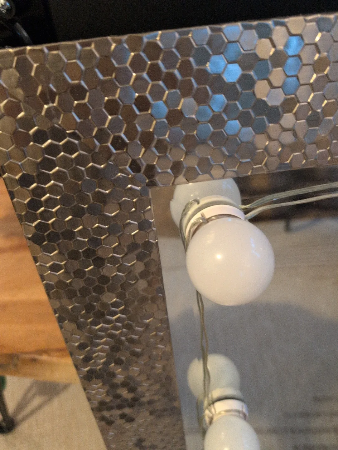 Decorative Mirror - REMOVEABLE Hollywood lights image indicator(3)