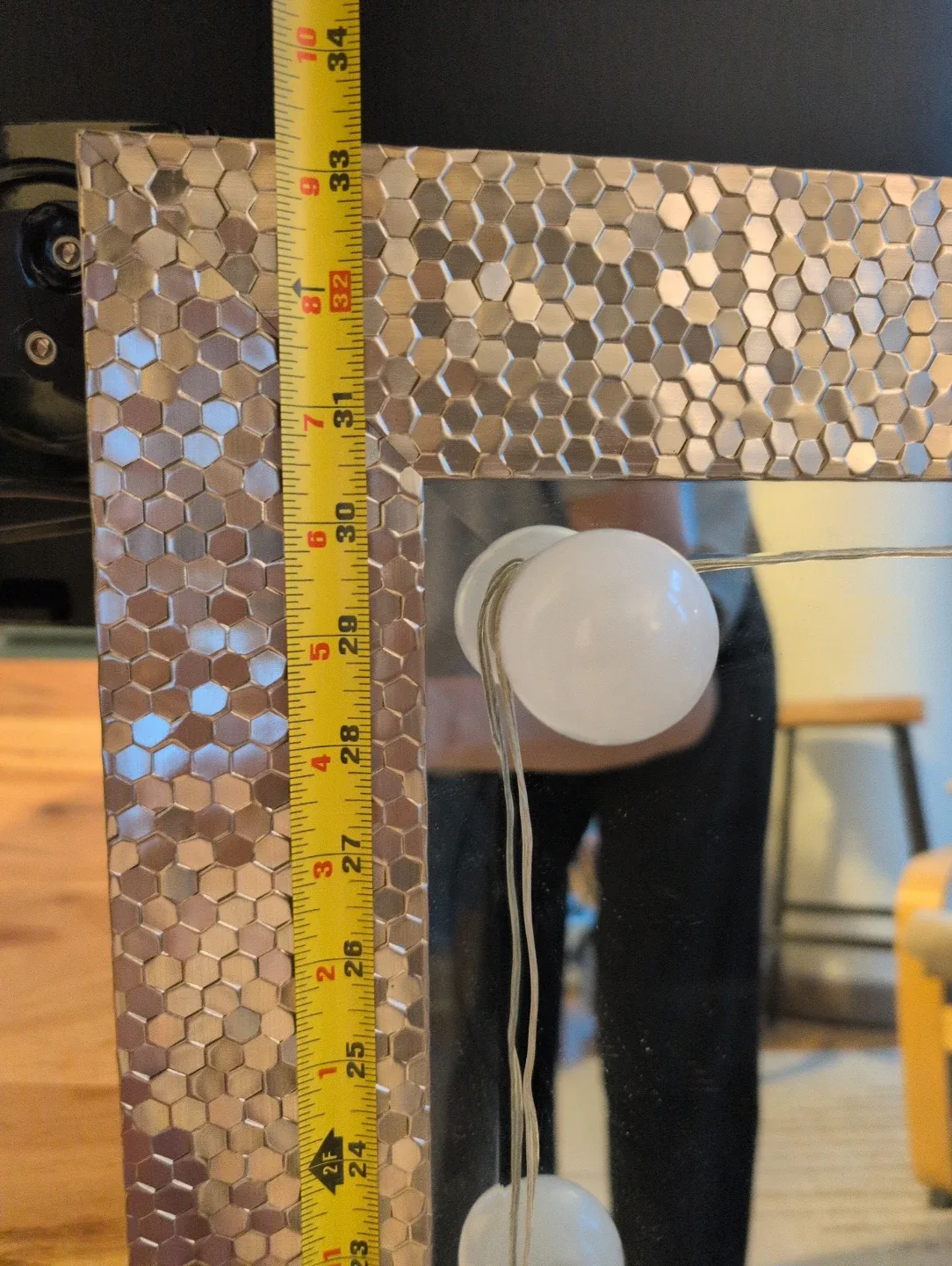 Decorative Mirror - REMOVEABLE Hollywood lights image indicator(5)