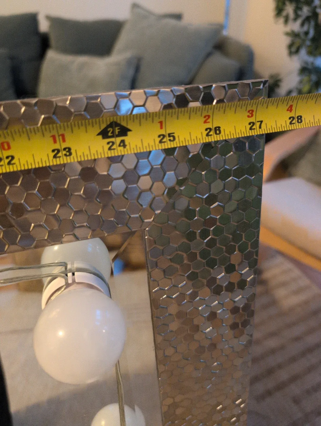 Decorative Mirror - REMOVEABLE Hollywood lights image indicator(6)