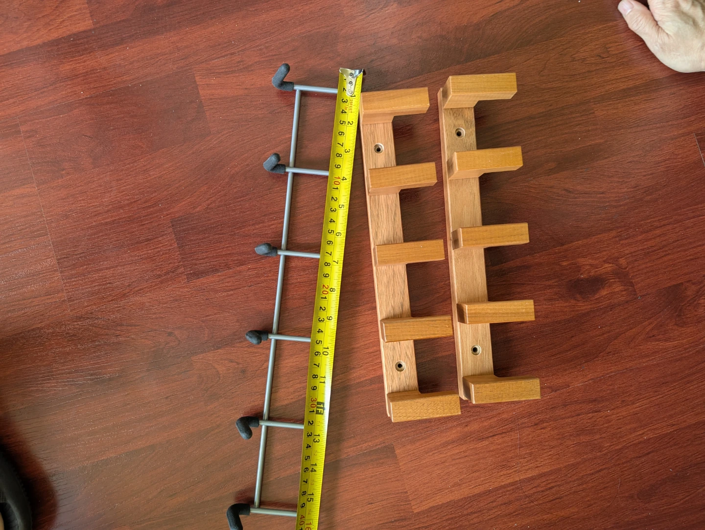IKEA Molger Wooden & Metal Wall Mounted Hangers - photo 3