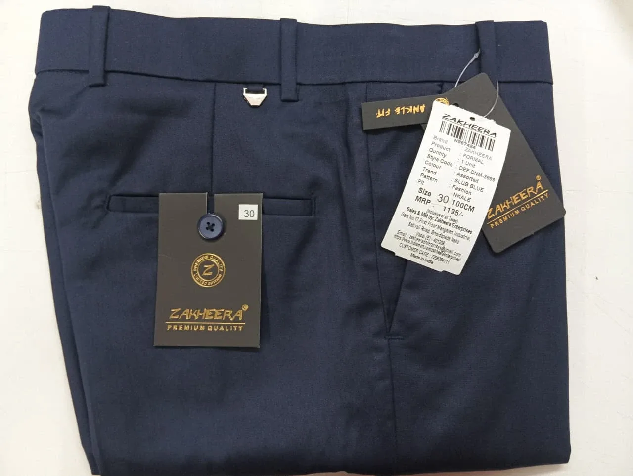 Zakheera Formal Trousers Size 32 image indicator(2)