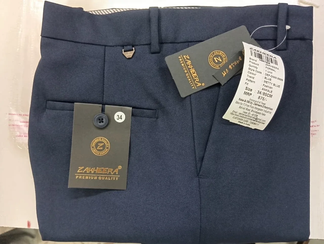 Zakheera Formal Trousers Size 32 image indicator(6)