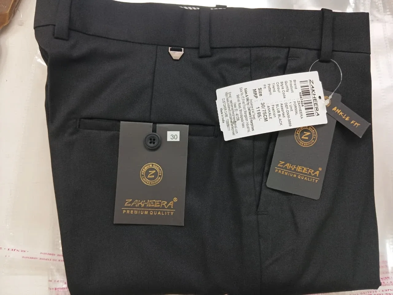 Zakheera Formal Trousers Size 32 image indicator(7)