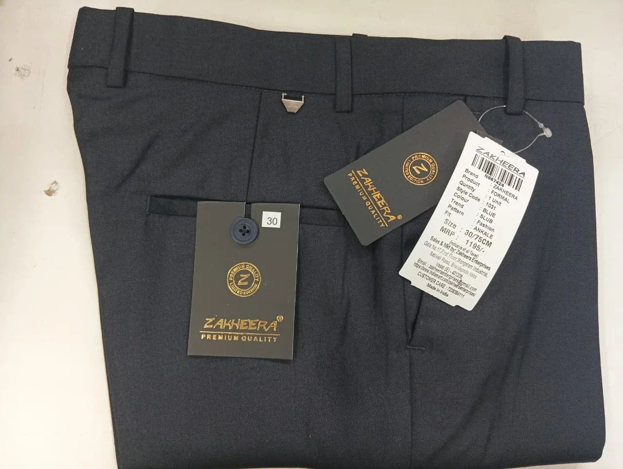 Zakheera Formal Trousers Size 32 image indicator(9)