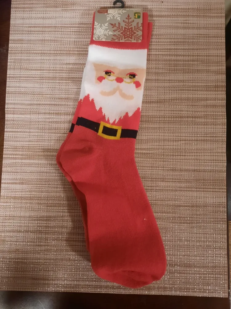 Dollarama Santa Socks - Red & White