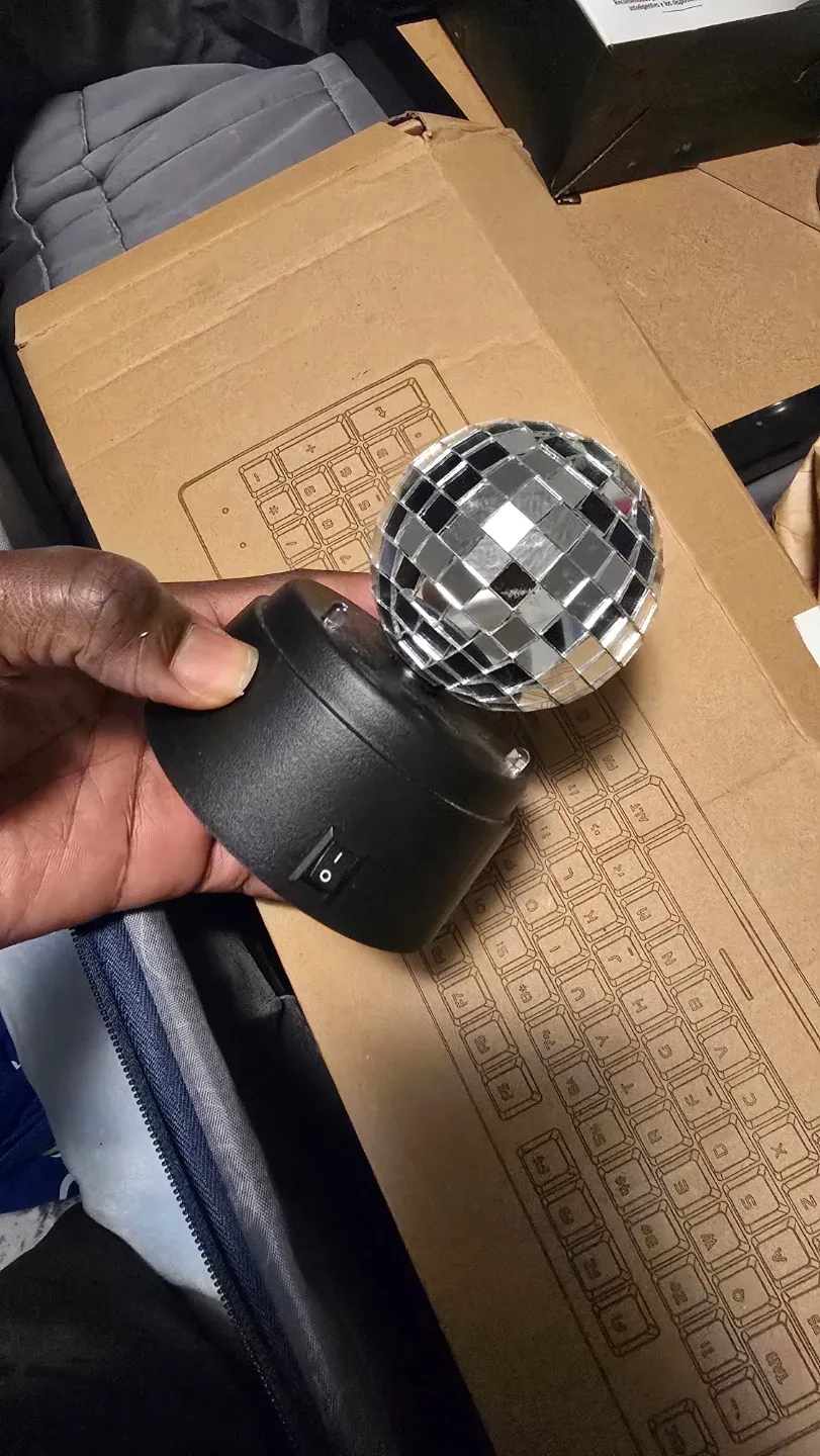 Disco Ball Light with Rotating Base thumbnail