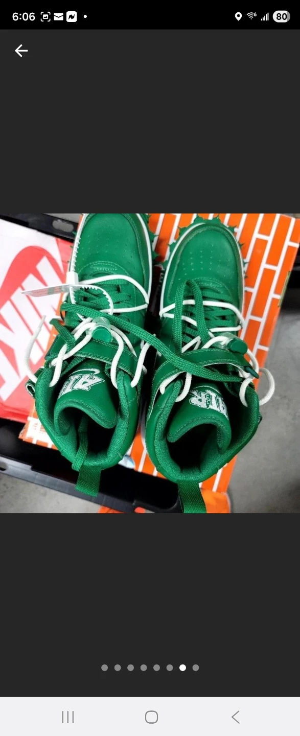 Nike x Off-White Air Force 1 Mid Green - photo 2