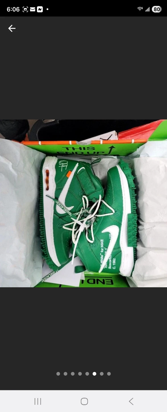 Nike x Off-White Air Force 1 Mid Green - photo 4
