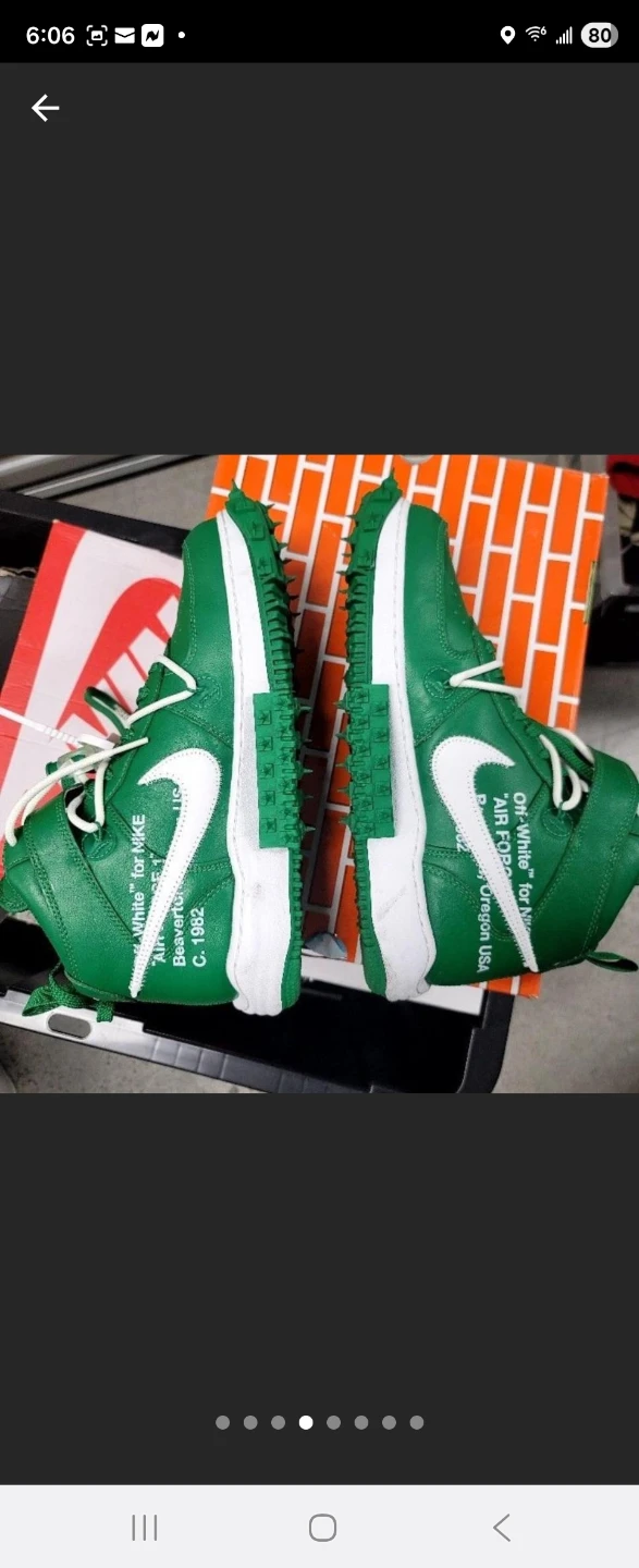 Nike x Off-White Air Force 1 Mid Green - photo 5
