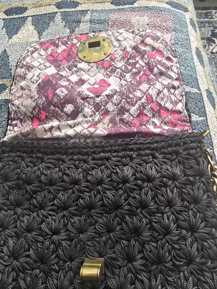 Elliott Lucca Black Crochet Chain Bag - photo 4
