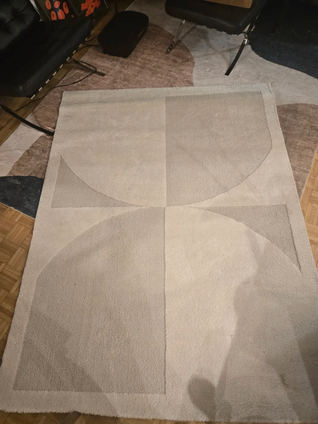 Geometric Pattern Area Rug 5'3x7 image indicator(2)