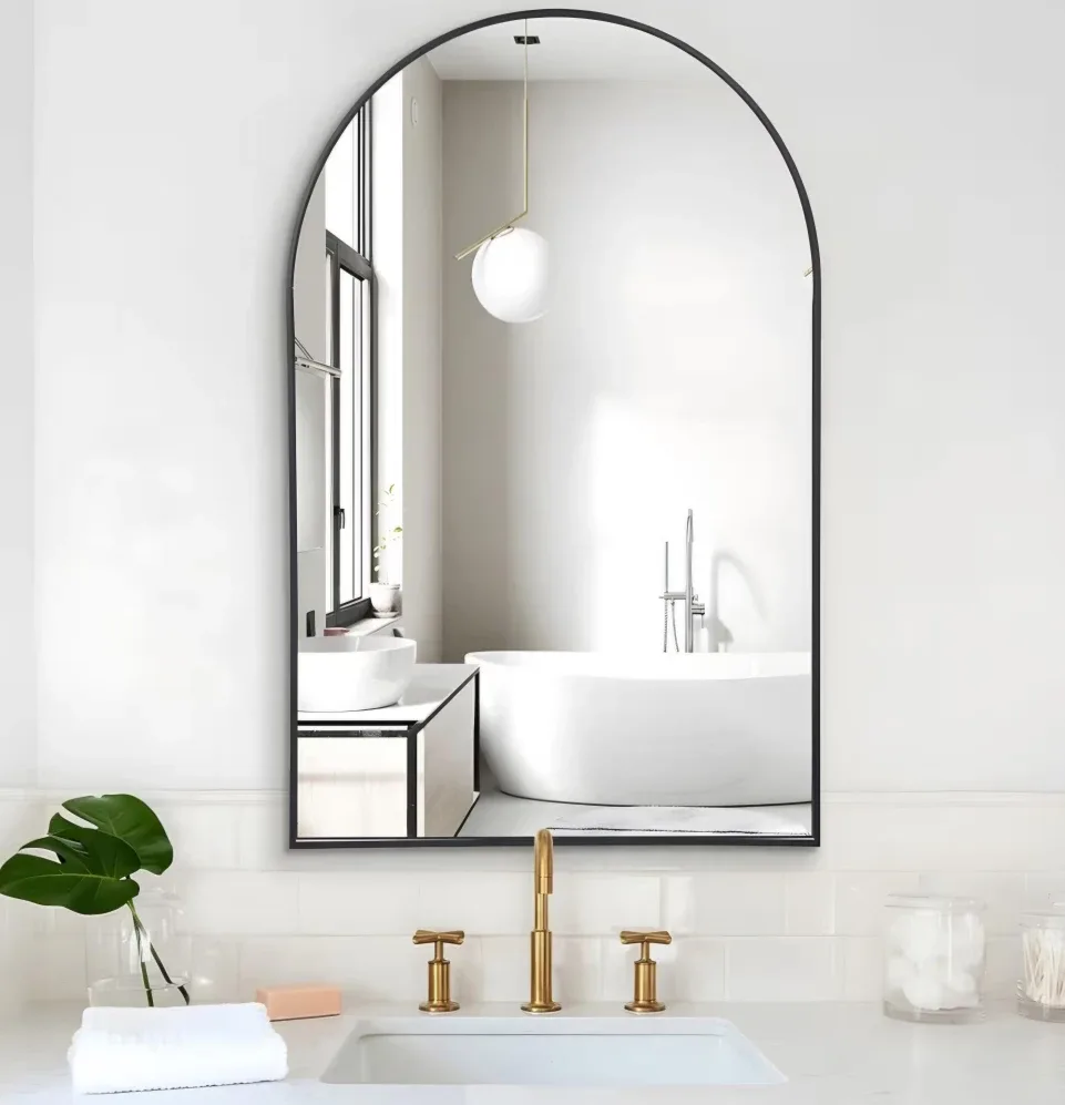 Arched Mirror, 20"x30" Black Bathroom Mirror(NEW)
