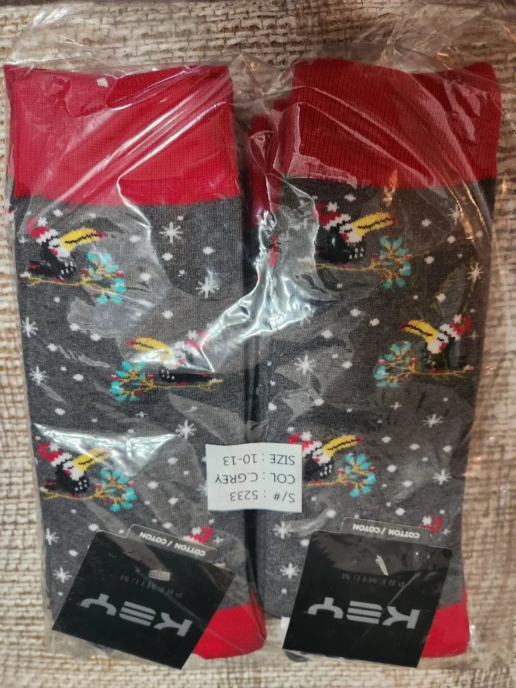 KEY Men's Socks Size 10-13 (New)