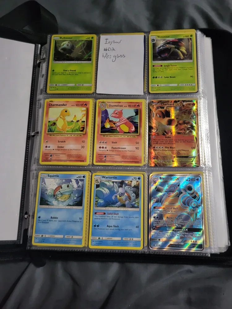 Pokemon binders - includes cards (vintage and new) image indicator(6)
