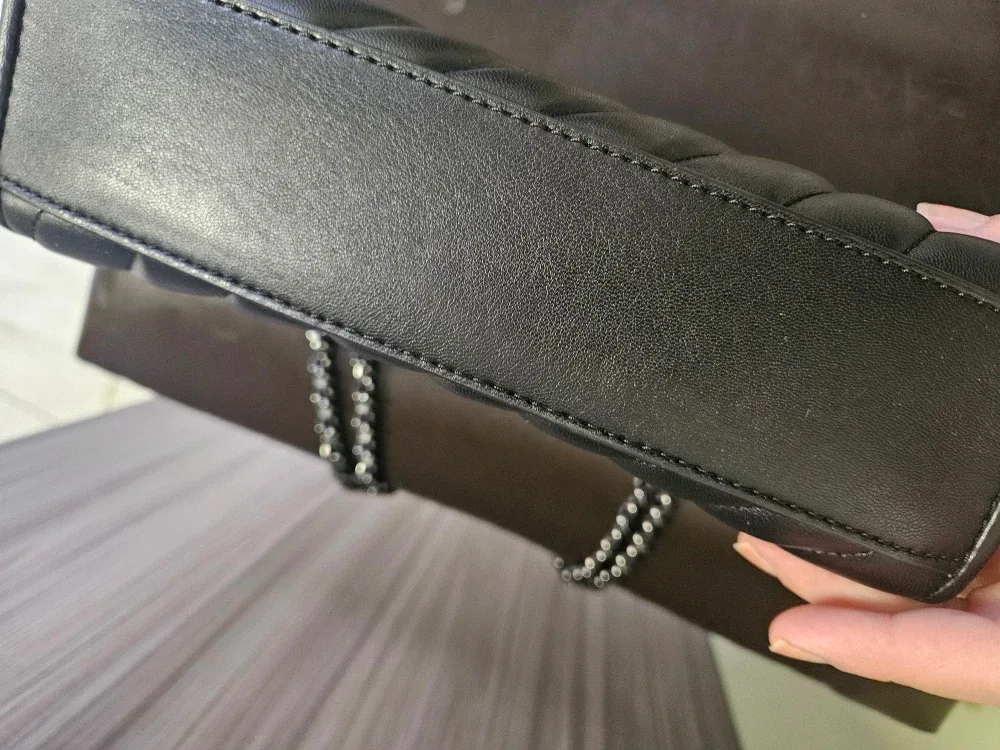 Michael Kors Black Leather Shoulder Bag image indicator(4)