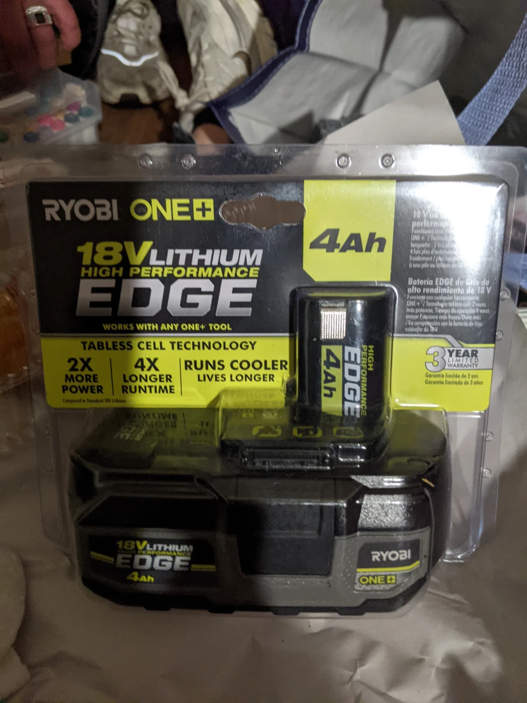 Ryobi ONE+ 18V Lithium 4Ah Battery - New!