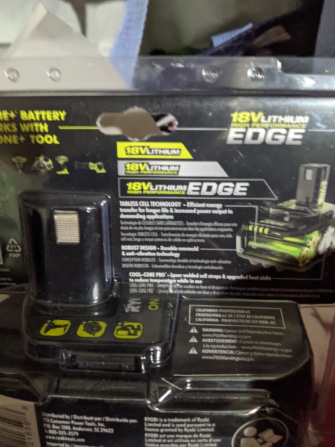 Ryobi ONE+ 18V Lithium 4Ah Battery - New! - photo 3