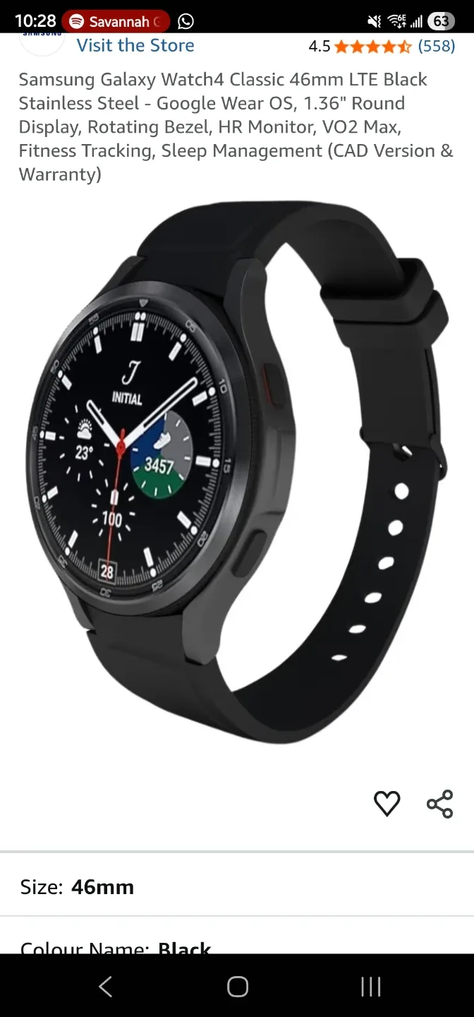 Samsung Galaxy Watch 4 Classic LTE 46mm image indicator(7)