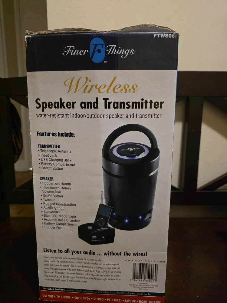 Finer Things Wireless Speaker & Transmitter - photo 3