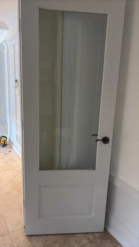 Solid wood White Interior Doors with Glass Panel image indicator(5)