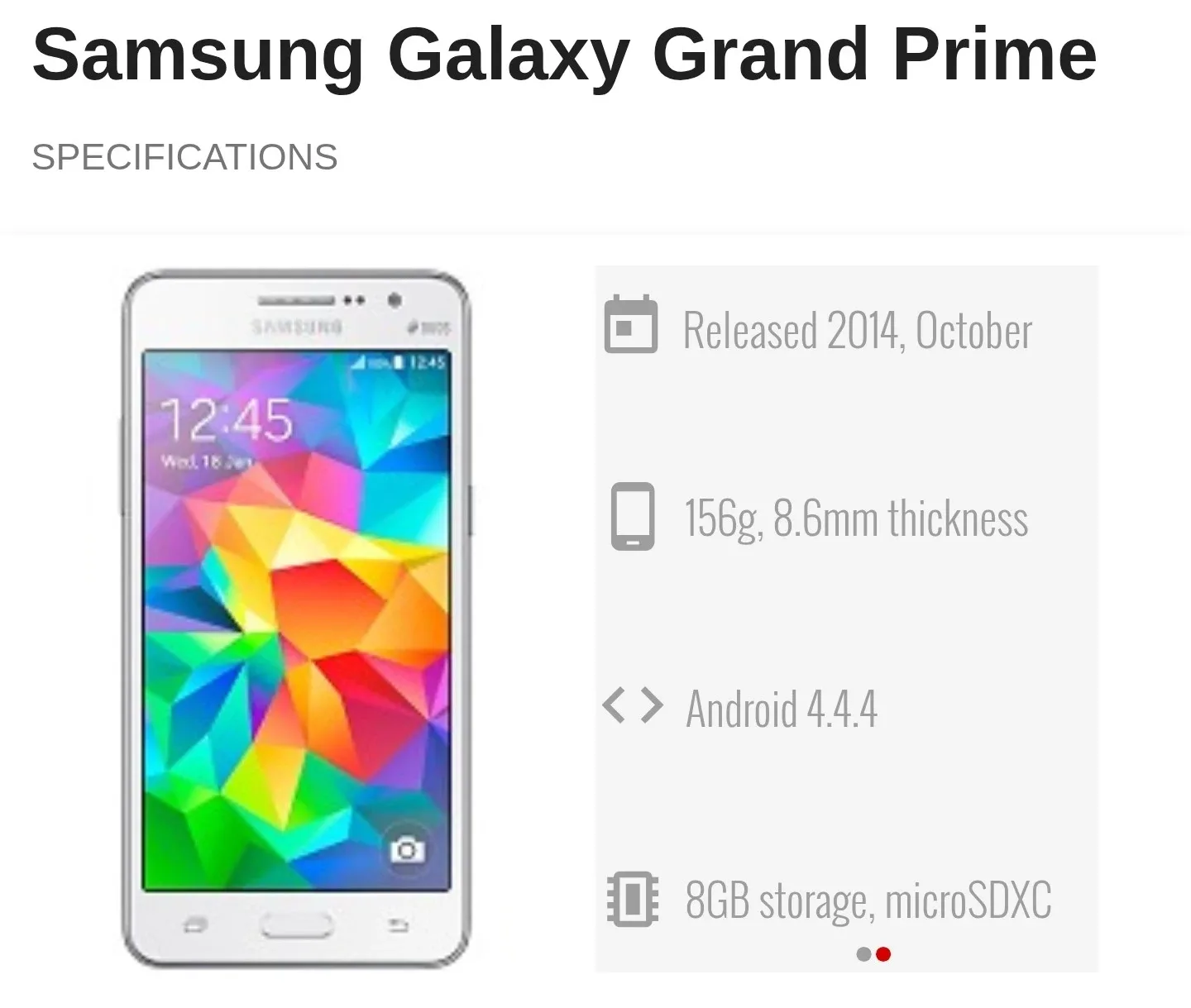 Samsung Galaxy Grand Prime image indicator(4)