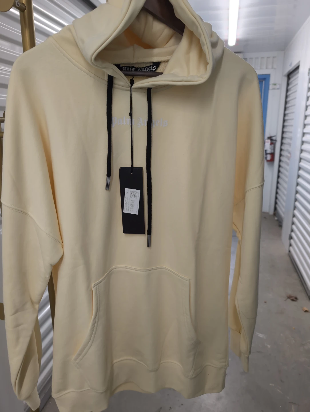 New Palm Angels Cream Hoodie - photo 2