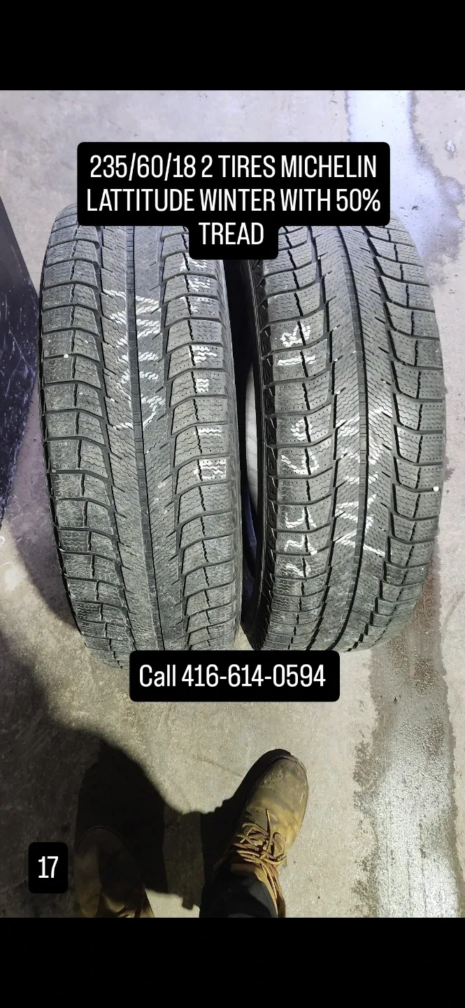 Michelin Latitude Winter Tires - 235/60/18 thumbnail
