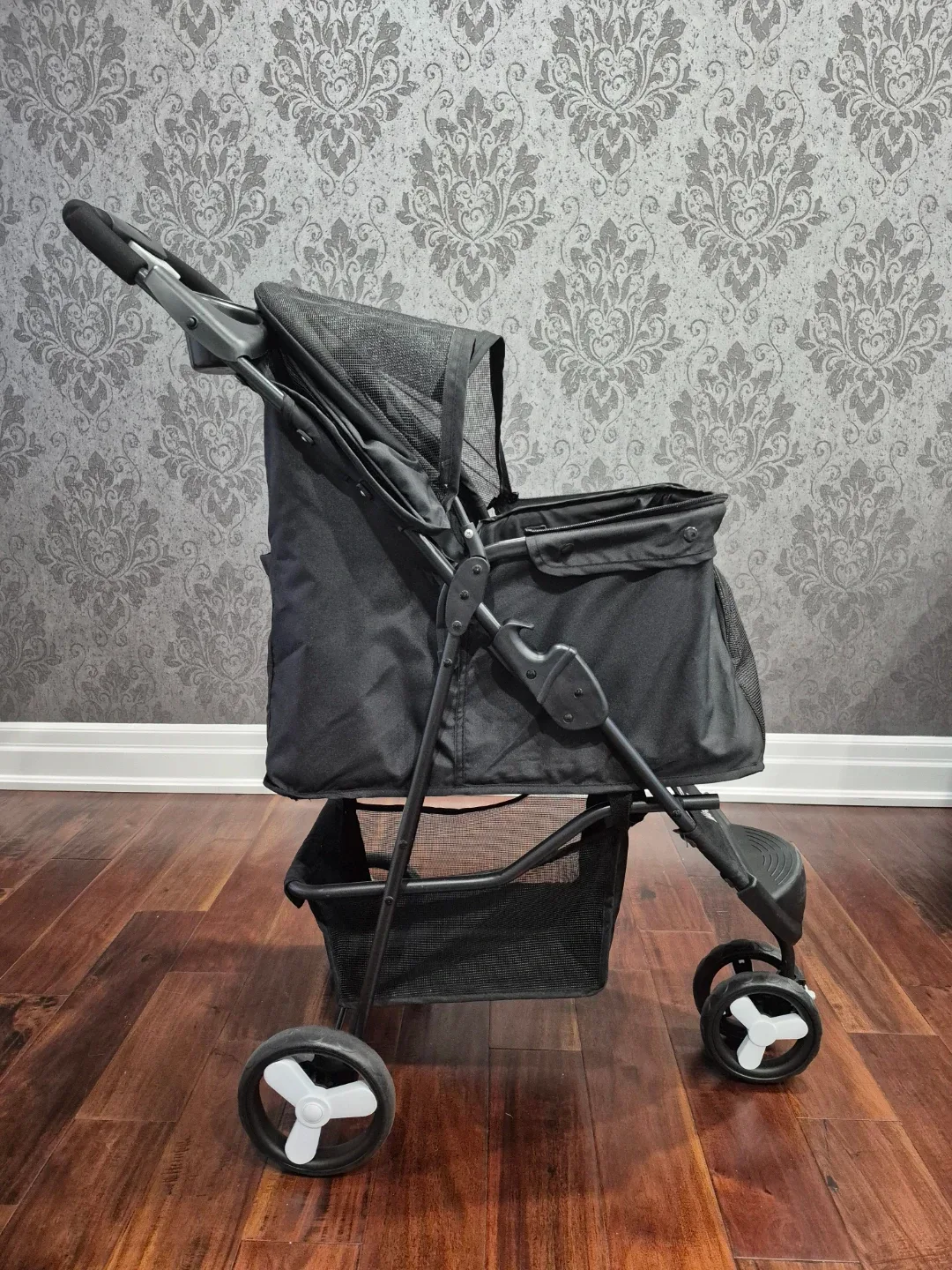 Wecuyo Black Pet Stroller image indicator(3)