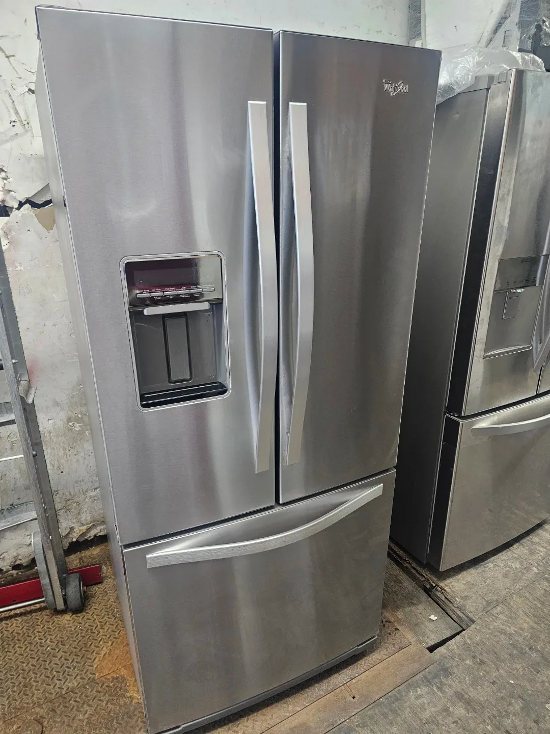Whirlpool 30in wide Stainless Steel French Door Refrigerator thumbnail
