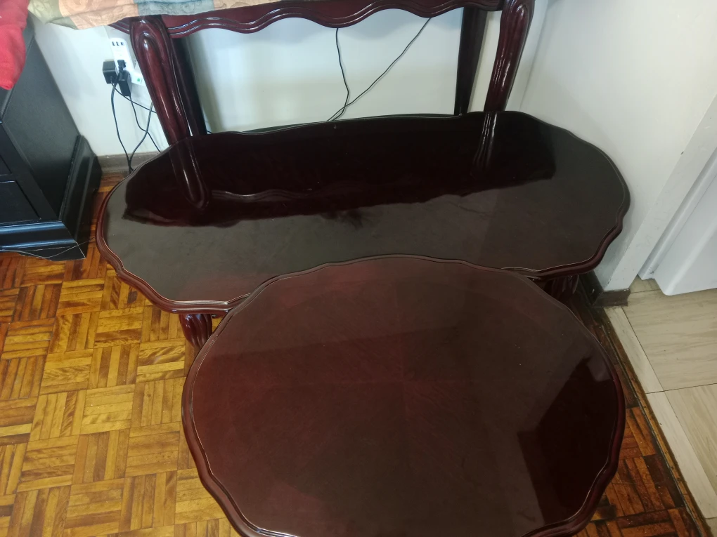 Table set of 3 - Dark Wood - photo 2
