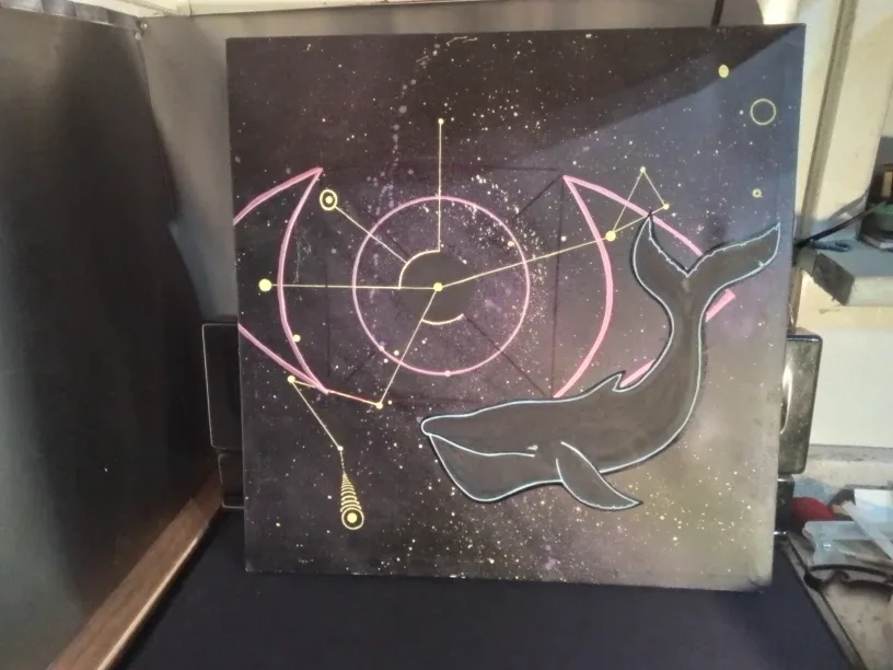 Original Indigenous Painting Signed Verso