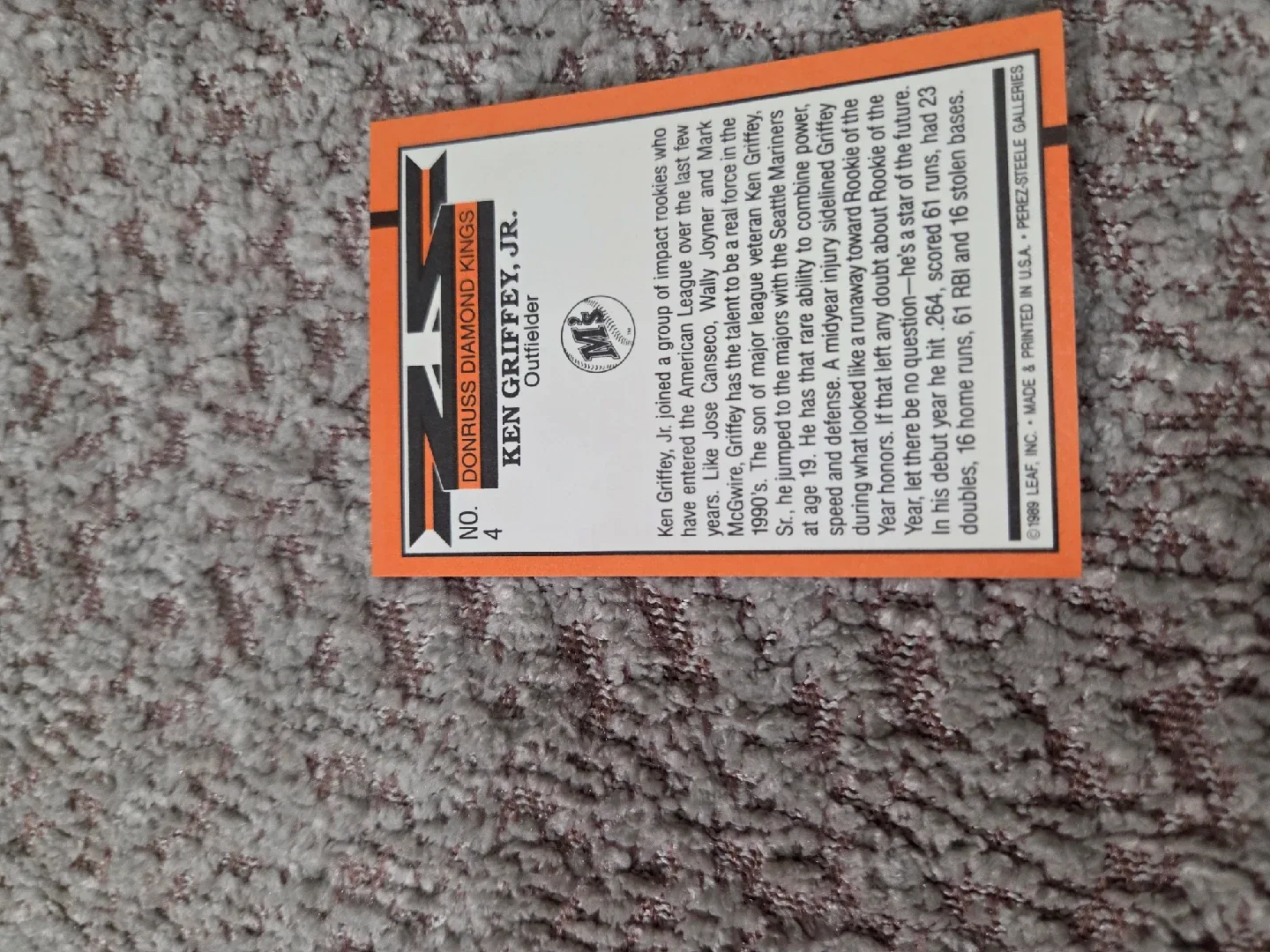 Donruss Diamond Kings Ken Griffey Jr. Card image indicator(2)