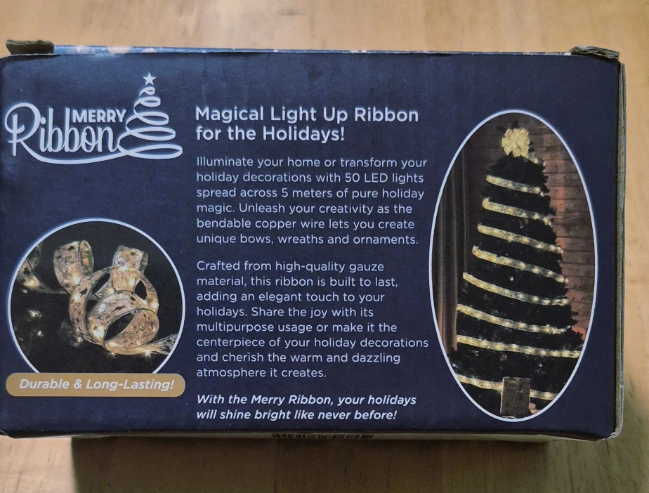 Christmas Tree ribbon light - photo 2