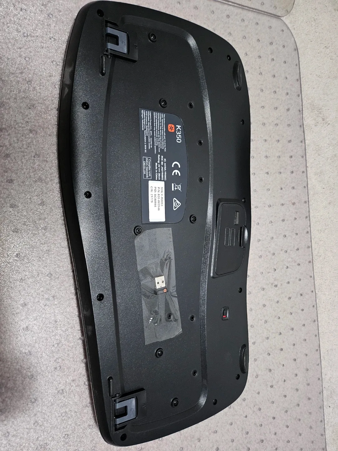 Logitech K350 Wireless Wave Keyboard image indicator(3)