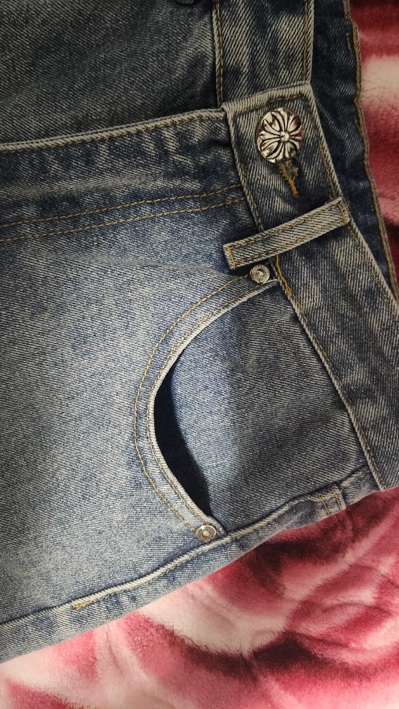 Reps!!!! Chrome Hearts Denim Jeans image indicator(2)