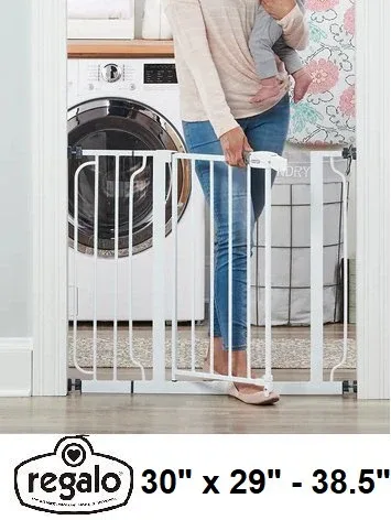 METAL WALK-THROUGH SAFETY GATE - 30" x 29'' to 38.5