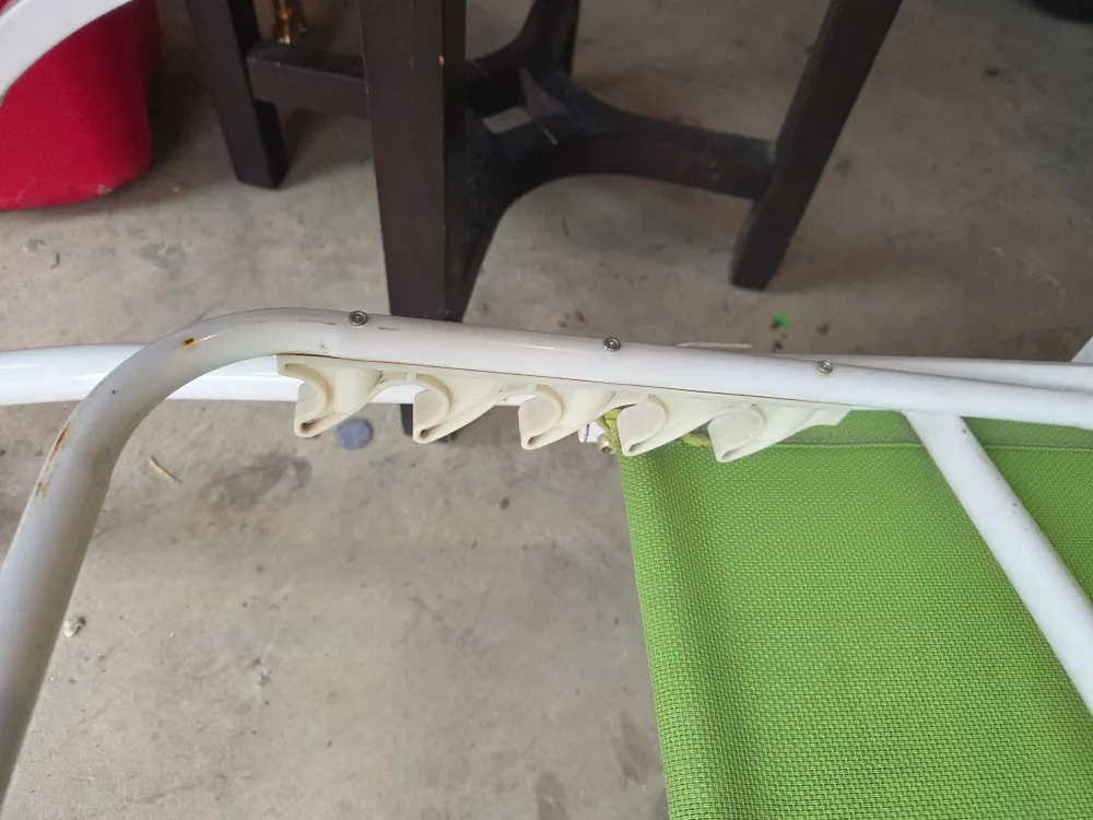 Neon Green & White Folding Beach Chair image indicator(5)