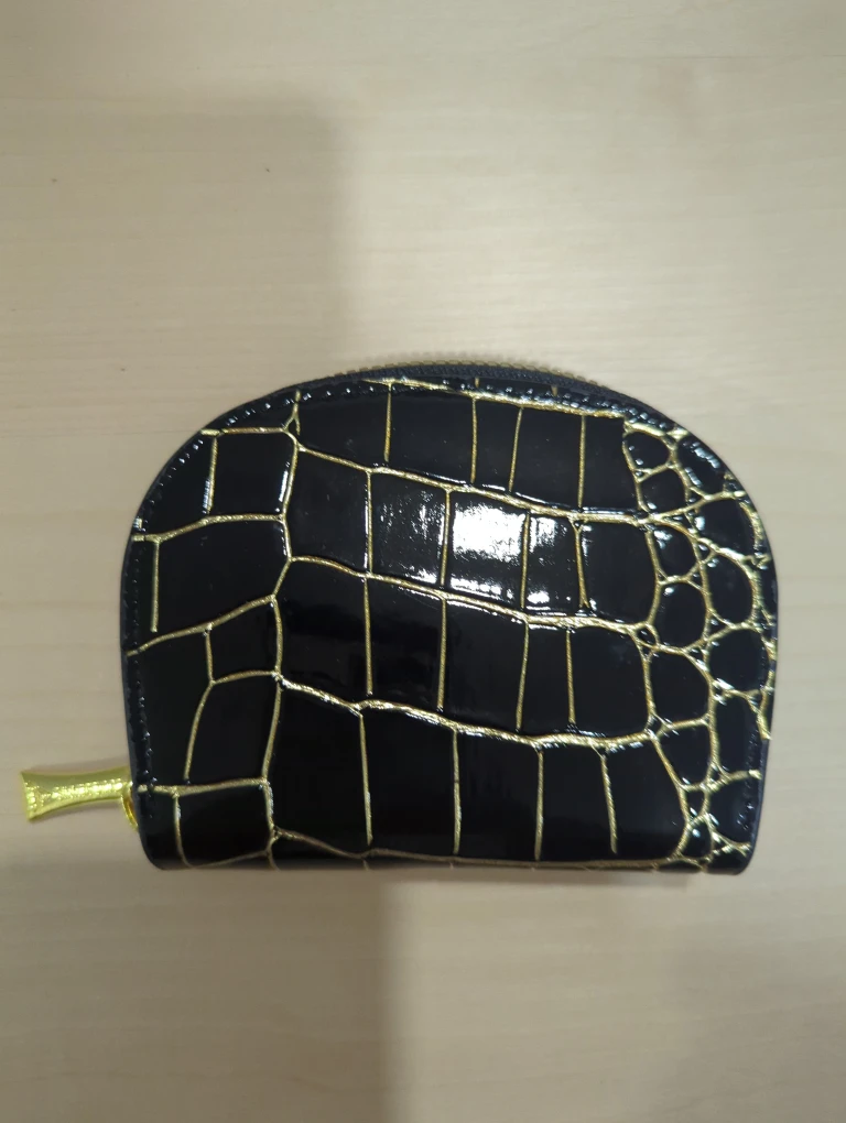 ⭐Black Patent Leather Card Holder