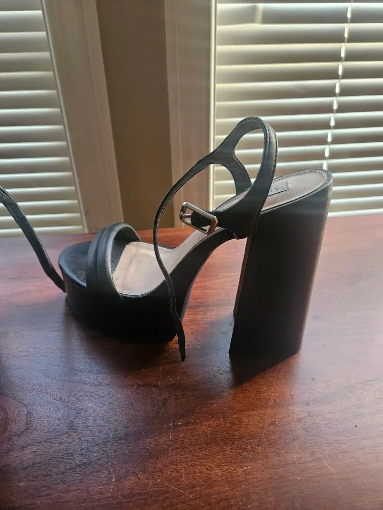 Steve Madden Black Platform Heels
