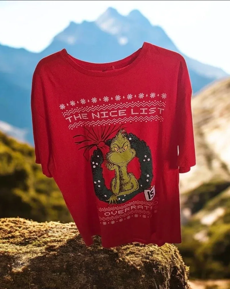 The Grinch "Nice List" Red T-Shirt - Size 1X